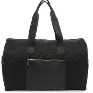 DSW Quilted Black Weekender Bag